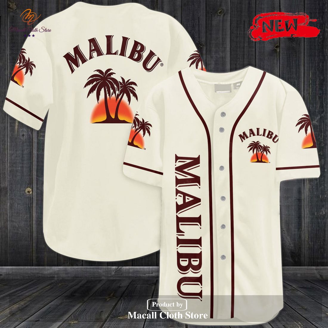 Malibu Light Color Baseball Jersey