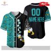 Personalized Donald Duck All Over Print Pinstripe White Baseball Jersey