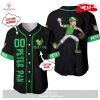 Personalized Olaf Frozen Playing Baseball All Over Print Black Baseball Jersey