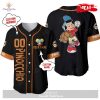 Personalized Pluto Dog Playing Baseball All Over Print Black Baseball Jersey