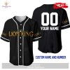 Personalized Tigger Winnie The Pooh Playing Baseball All Over Print Black Baseball Jersey