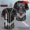 Personalized Chilling Red Minnie Mouse Disney All Over Print Black Baseball Jersey