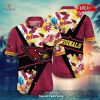 Personalized Name Arizona Cardinals NFL Flower Mix Black Summer Football For Sports Fans Hawaiian Shirt and Short
