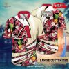 Personalized Name Atlanta Braves MLB Flower Black Luxury Summer Baseball For Sports Fans Hawaiian Shirt and Short