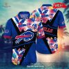 Personalized Name Buffalo Bills NFL Flower Pineapple Summer Football For Sports Fans Hawaiian Shirt and Short