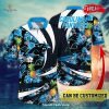 Personalized Name Carolina Panthers NFL Luxury Flower Summer Football For Sports Fans Hawaiian Shirt and Short