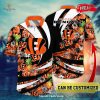 Personalized Name Cincinnati Bengals NFL Luxury Flower Summer Football For Sports Fans Hawaiian Shirt and Short