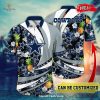 Personalized Name Dallas Cowboys NFL Flower Mix Black Summer Football For Sports Fans Hawaiian Shirt and Short