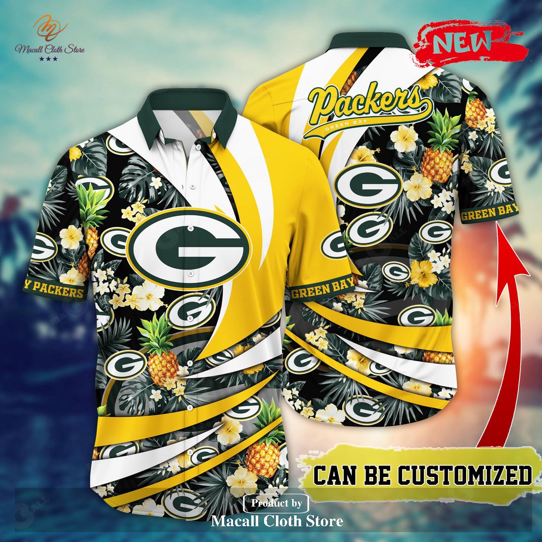 Personalized Name Green Bay Packers NFL Luxury Flower Summer Football Hawaiian  Shirt - Bring Your Ideas, Thoughts And Imaginations Into Reality Today