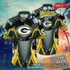 Personalized Name Green Bay Packers NFL Flower Pineapple Summer Football For Sports Fans Hawaiian Shirt and Short