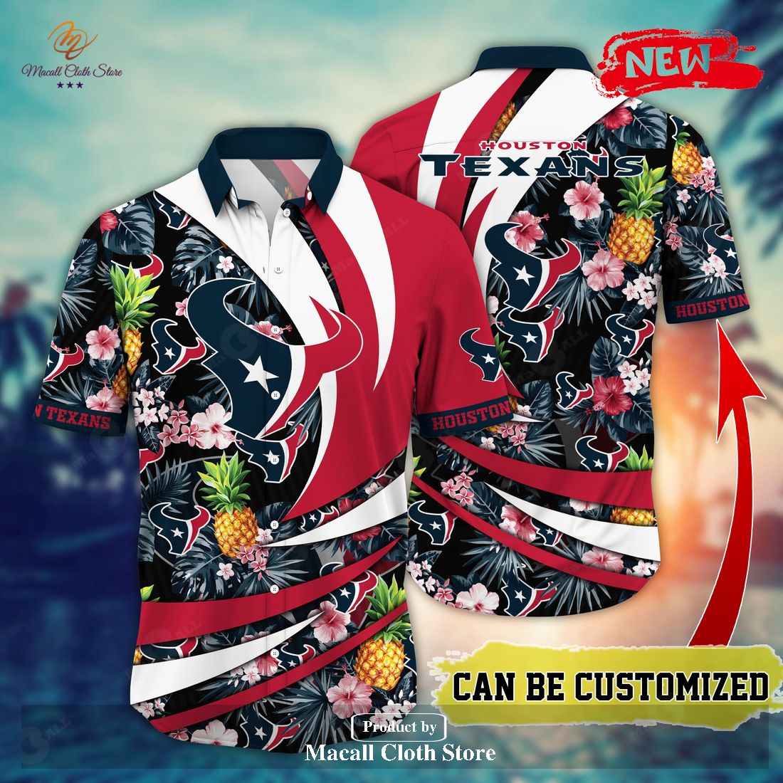 Personalized Name Houston Texans NFL Luxury Flower Summer Football Hawaiian  Shirt - Bring Your Ideas, Thoughts And Imaginations Into Reality Today