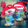 Personalized Name Kansas City Chiefs NFL Flower Mix Black Summer Football For Sports Fans Hawaiian Shirt and Short