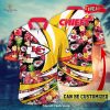 Personalized Name Kansas City Chiefs NFL Luxury Flower Summer Football For Sports Fans Hawaiian Shirt and Short