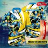 Personalized Name Los Angeles Chargers NFL Luxury Flower Summer Football For Sports Fans Hawaiian Shirt and Short