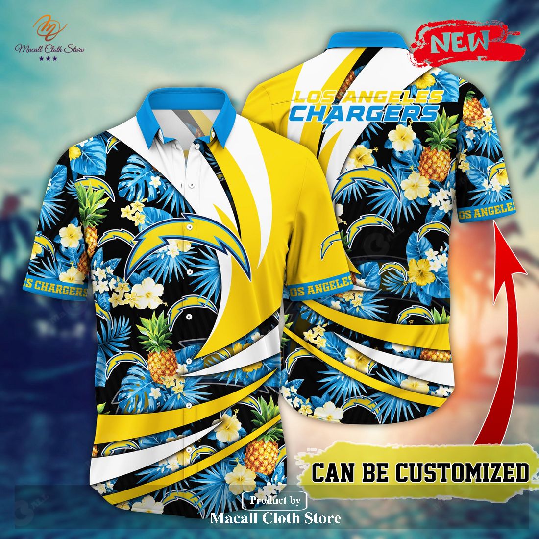 Personalized Name Los Angeles Chargers NFL Luxury Flower Summer Football  Hawaiian Shirt - Bring Your Ideas, Thoughts And Imaginations Into Reality  Today