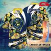 Personalized Name Milwaukee Brewers MLB Flower Black Luxury Summer Baseball For Sports Fans Hawaiian Shirt and Short