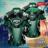 Personalized Name New York Mets MLB Flower Black Luxury Summer Baseball For Sports Fans Hawaiian Shirt and Short