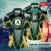 Personalized Name Oakland Athletics MLB Flower Pineapple Summer Baseball For Sports Fans Hawaiian Shirt and Short