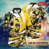 Personalized Name Pittsburgh Pirates MLB Flower Black Luxury Summer Baseball For Sports Fans Hawaiian Shirt and Short