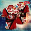 Personalized Name San Francisco 49ers NFL Flower Pineapple Summer Football For Sports Fans Hawaiian Shirt and Short