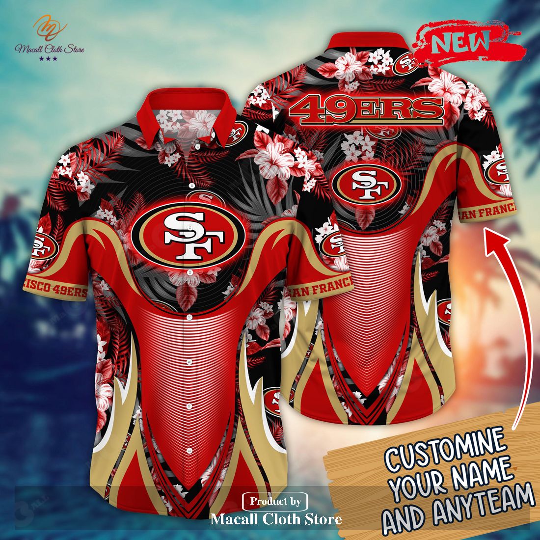 San Francisco 49ers NFL Flower Hawaiian Shirt Football Fans Shirt