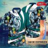 Personalized Name Seattle Mariners MLB Flower Black Luxury Summer Baseball For Sports Fans Hawaiian Shirt and Short