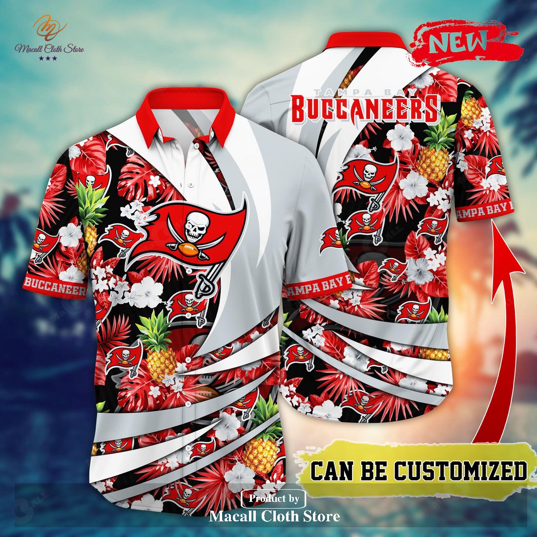 Personalized Name Tampa Bay Buccaneers NFL Luxury Flower Summer Football Hawaiian  Shirt - Bring Your Ideas, Thoughts And Imaginations Into Reality Today