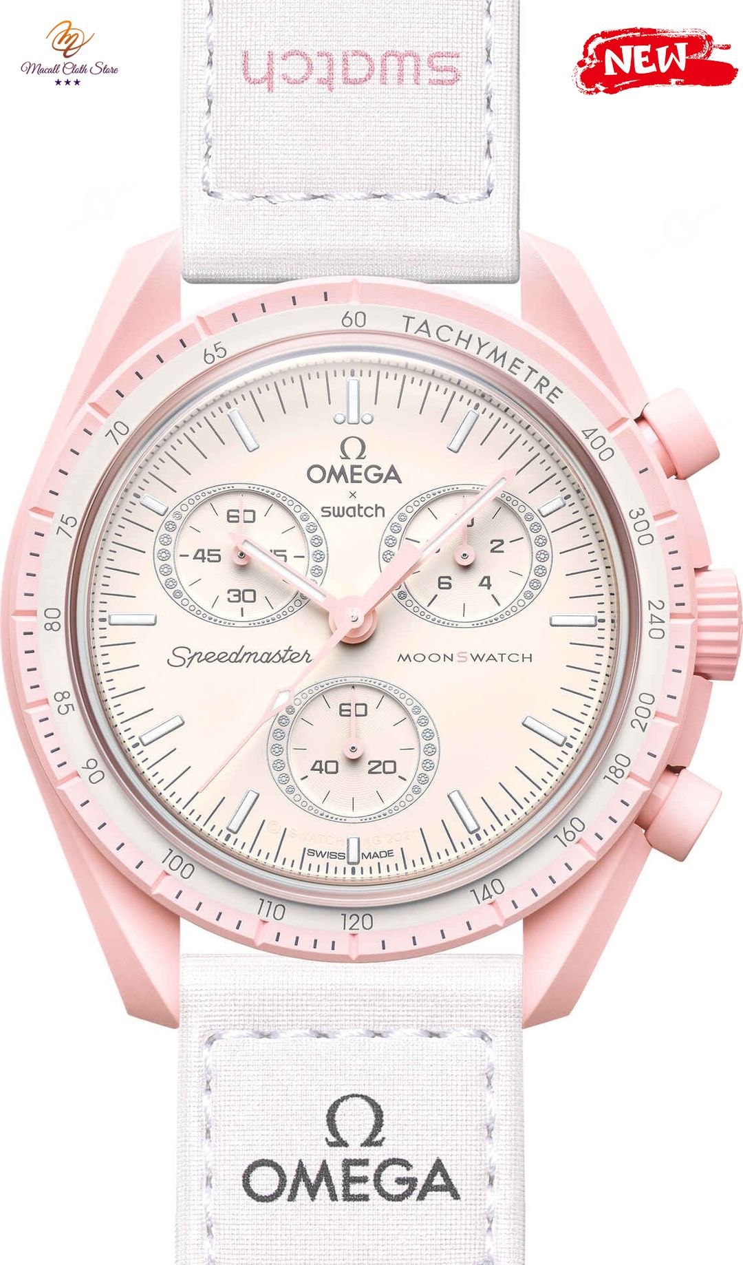 Swatch X Omega Bioceramic Moonswatch Mission To Venus Pink