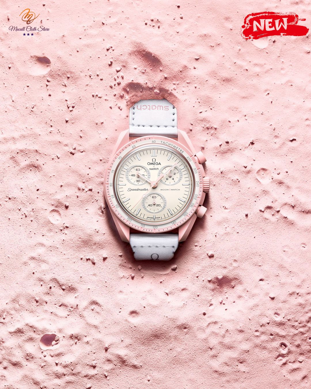 Swatch X Omega Bioceramic Moonswatch Mission To Venus Pink