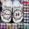 Personalized Name Number Black – White Soccer Crocs Classic Clog Shoes