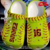 Personalized Name Number Vintage Baseball Player Crocs Classic Clog Shoes