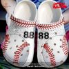 Personalized Number Simple Soccer Green Crocs Classic Clog Shoes