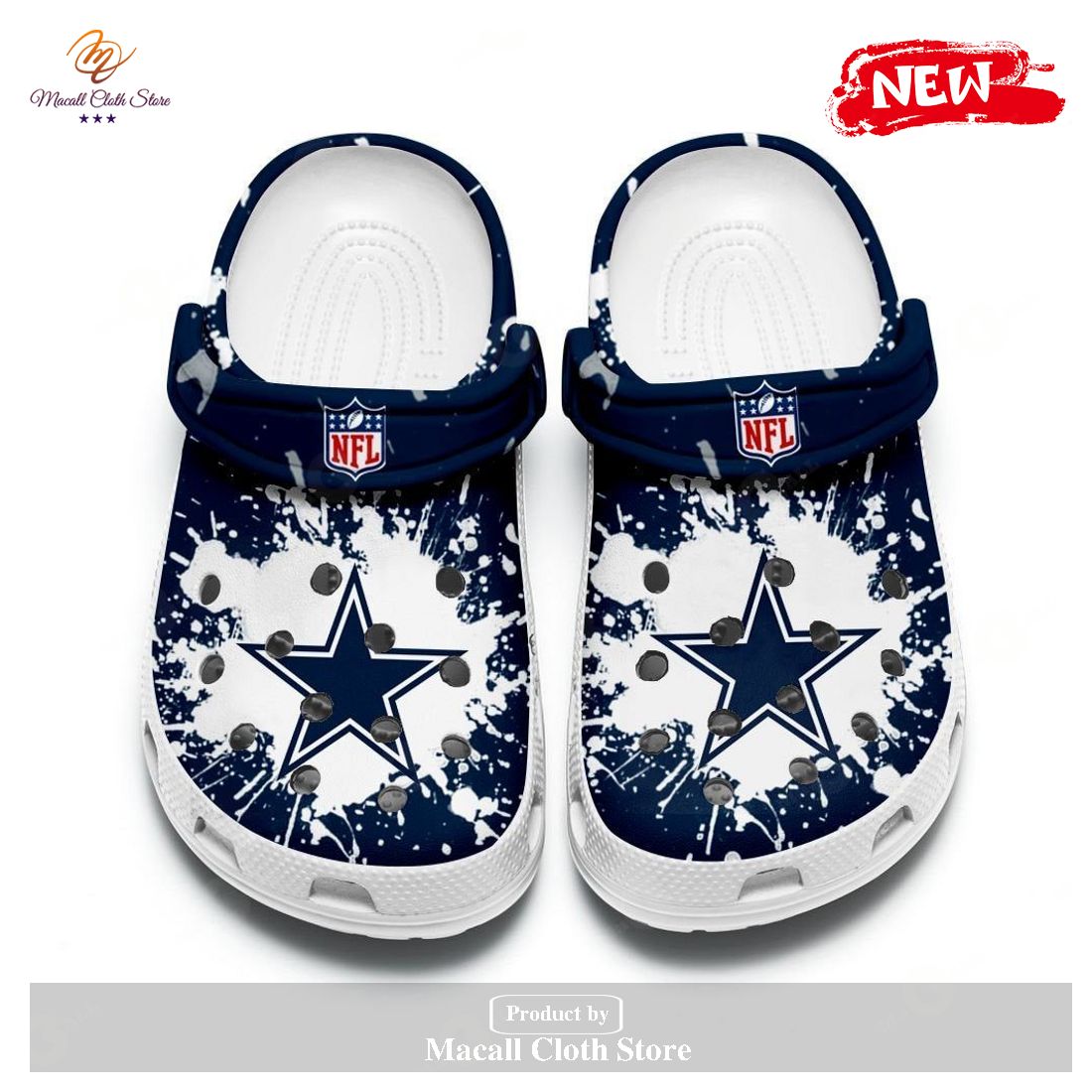 Personalized Dallas Cowboys Special Design For Fans Crocs Clog Shoes