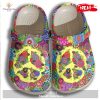 Personalized Goat Floral Design Crocs Clog Shoes