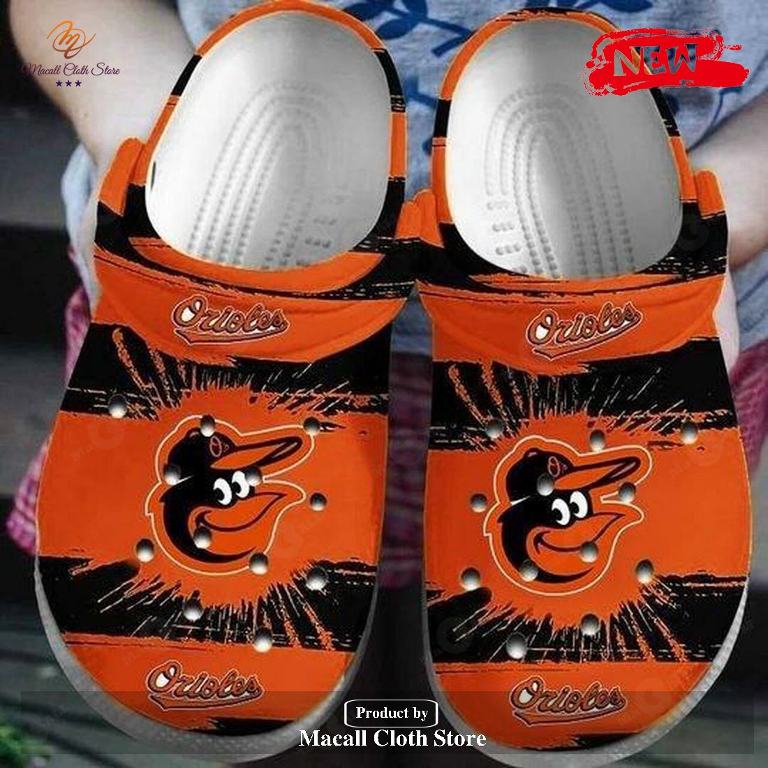 Personalized Name Baltimore Orioles Crocs Clog Shoes Crocband Clog Unisex Fashion Style