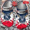 Personalized Name Baseball Crocs Ny Yankees American Flag Clog Shoes