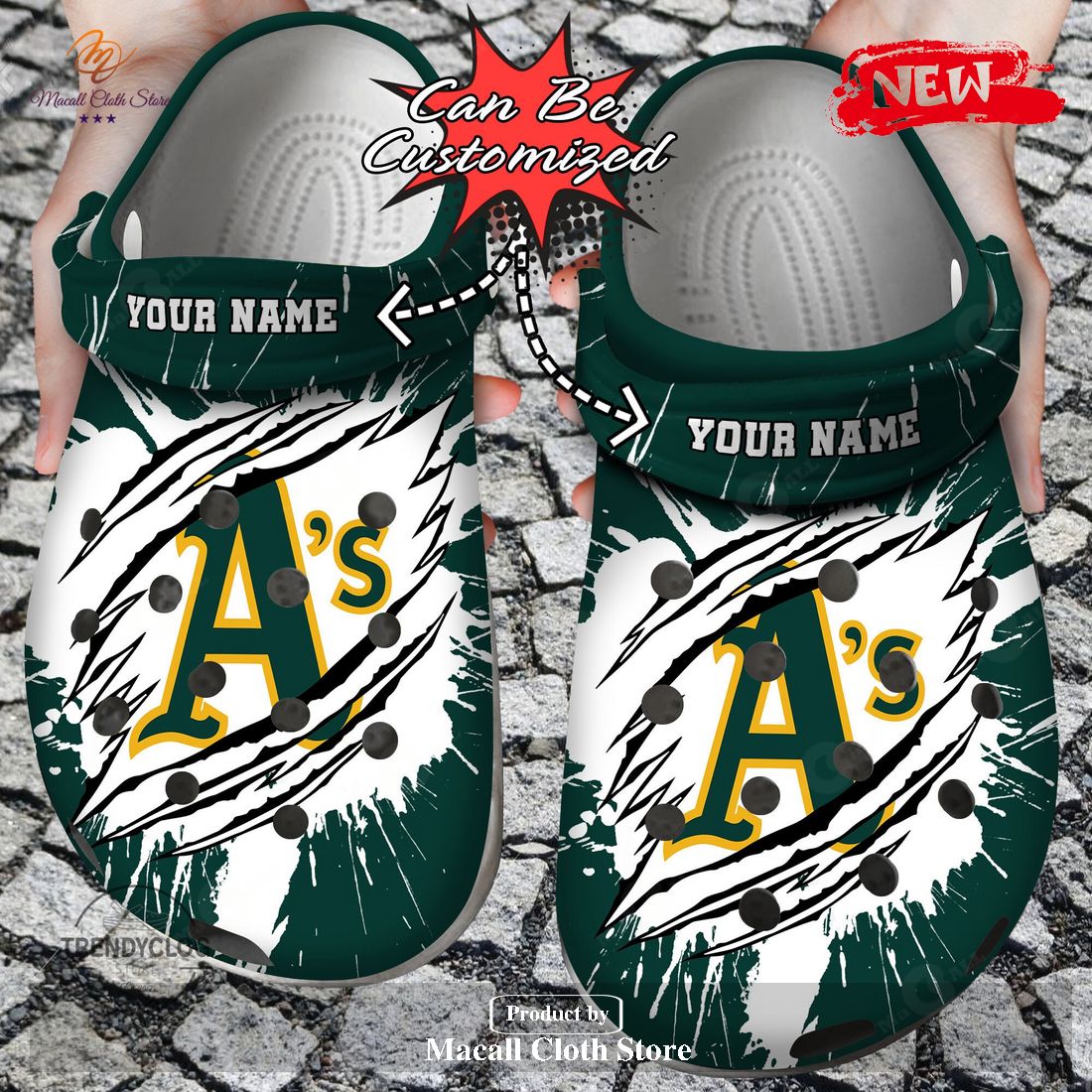 Personalized Name Baseball Crocs Oathletics Ripped Claw Clog Shoes Personalized Name Baseball Crocs Oathletics Ripped Claw Clog Shoes