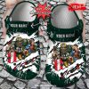 Personalized Name Football Crocs Kc Chiefs Chain Breaking Wall Clog Shoes