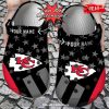 Personalized Name Football Crocs La Chargers American Flag Breaking Wall Clog Shoes