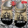 Personalized Name Football Crocs Ne Patriots American Flag Breaking Wall Clog Shoes