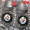 Personalized Name Football Crocs Psteelers Star Flag Clog Shoes