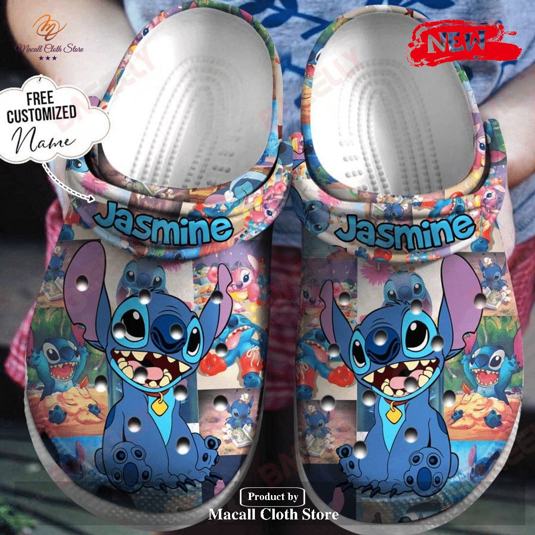 Personalized Name Lilo – Stitch Crocs Crocband Clog Comfortable Water Shoes