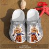 Personalized Name Soccer Ball In The Goal Net Black Blue Crocs Classic Clog Shoes