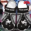 Personalized Name White Bowling Strike Crocs Classic Clog Shoes