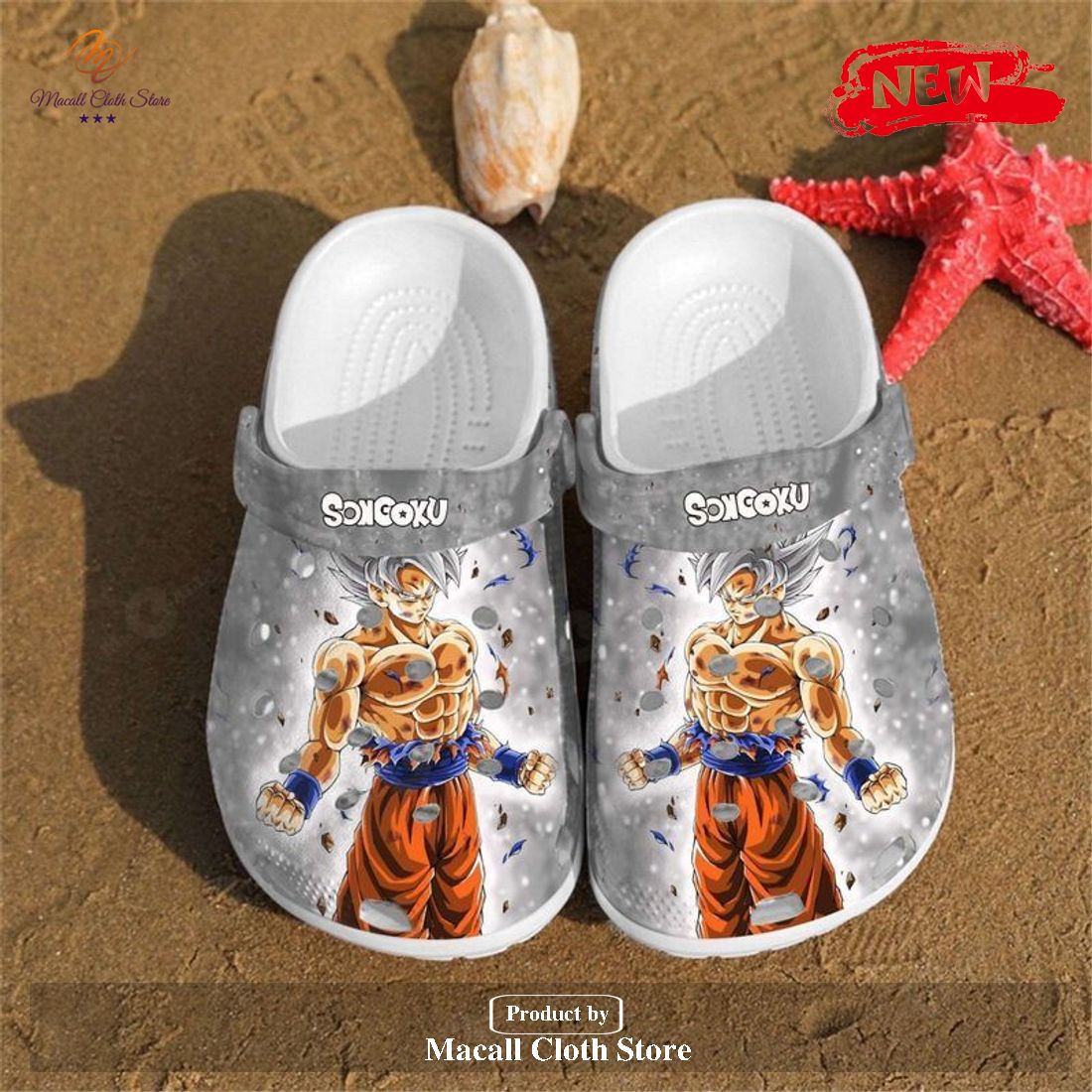 Personalized Songoku Art Custom Dragon Ball Gift For Lover Rubber Crocs Crocband Clogs Comfy