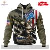 Personalized NFL Green Bay Packers Honor Veterans Kneeling Soldier Design Hoodie Sweatshirt 3D
