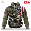 Personalized NFL Kansas City Chiefs Honor Veterans Kneeling Soldier Design Hoodie Sweatshirt 3D