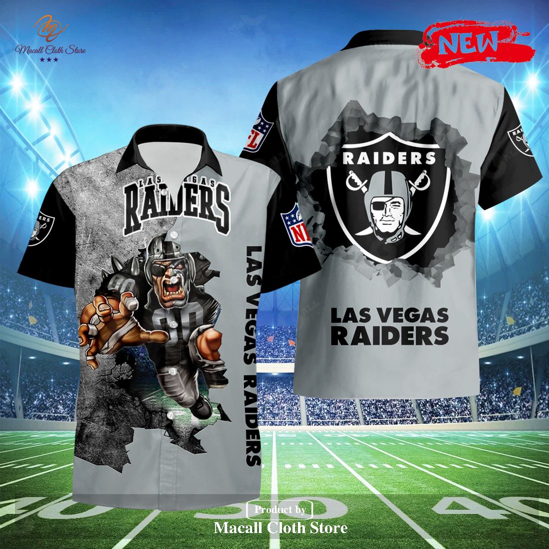 NFL Las Vegas Raiders Godfather Design Hawaiian Shirt and Short NFL Las Vegas Raiders Godfather Design Hawaiian Shirt and Short