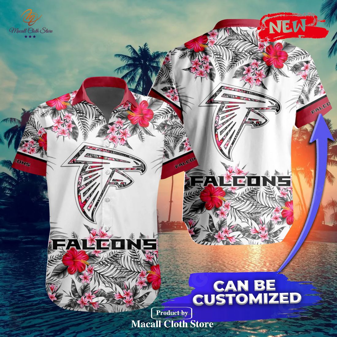 Nfl Atlanta Falcons Custom Name Minions Lover Hawaiian Shirt For Men And  Women