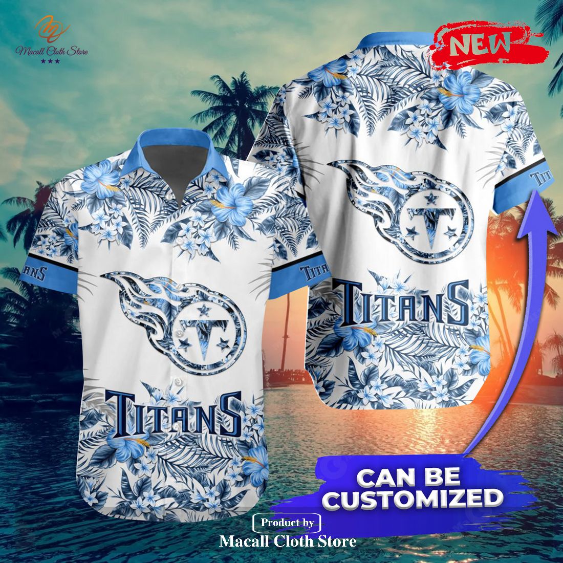 Tennessee Titans NFL Custom Name Mascot Sport Surfing Aloha Summer Beach  Hawaiian Shirt For Men And Women - Banantees